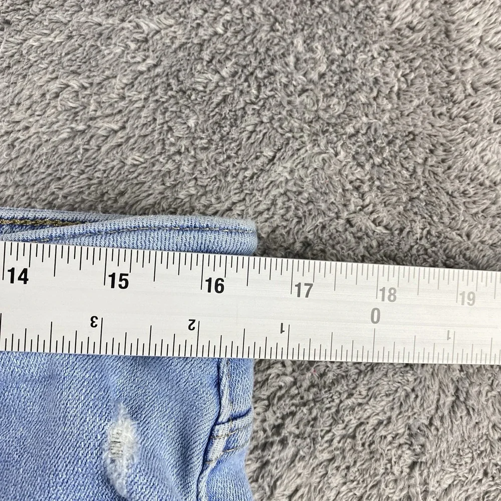 Levis 721 High Rise Skinny Jeans Womens 33 Blue Light Wash High Rise‎ Distressed